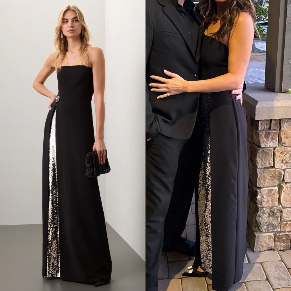SACHIN & BABI Ivy Black Gown 0